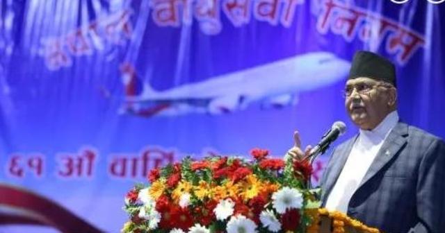 प्रधानमन्त्री ओलीको प्रश्न–‘साग बेच्नेले त कर तिर्न सक्छ भने वायुसेवा निगमले किन सक्दैन ?’