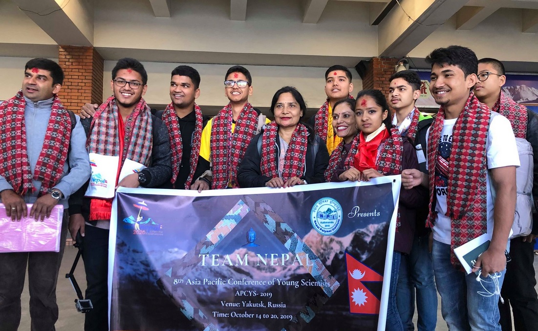 ९ जना युवा नेपाली वैज्ञानिकले रुसमा दिँदै छन् प्रस्तुती