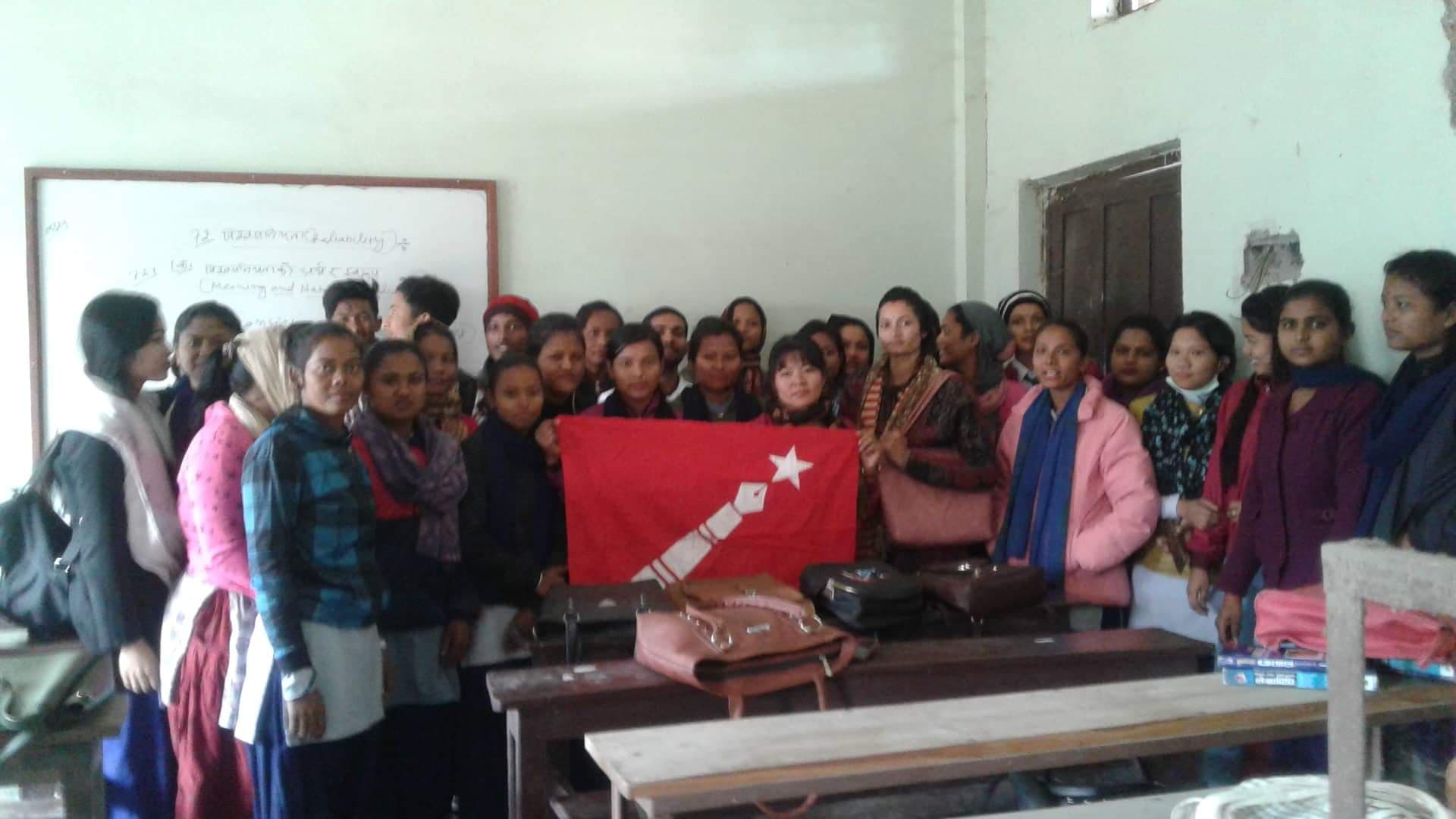 अखिल क्रान्तिकारीले मेचीकोशीमा कम्युनिष्ट विद्यार्थी अभियान २ तीव्र बनाउने