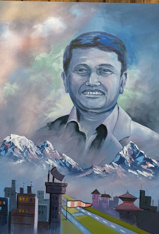 क्यानभासमा रवीन्द्र: कलाकार भन्छन्, उहाँलाई क्यानभासमा उतार्न पीडा भइरहेको छ(फाेटाेसहित)