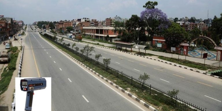 भक्तपुर सडकमा ‘राडार गन’ जडान