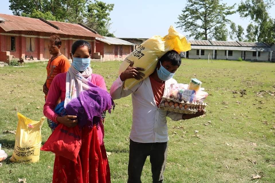 एनएनएसडब्लूएद्वारा अपाङ्गता, गर्भवती, सुत्केरी आरक्षपीडित परिवारहरूलाई पोषिलो राहत