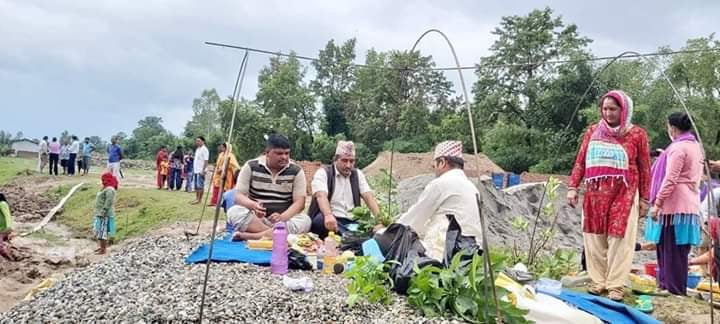 भीमदत्तको वडा नम्बर २ कार्यालय भवनको शिलान्यास