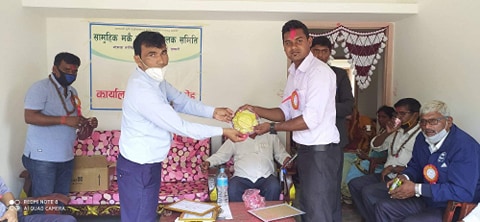 सामुहिक मकै ब्लक संचालन समितिको भवन उद्घघाटन