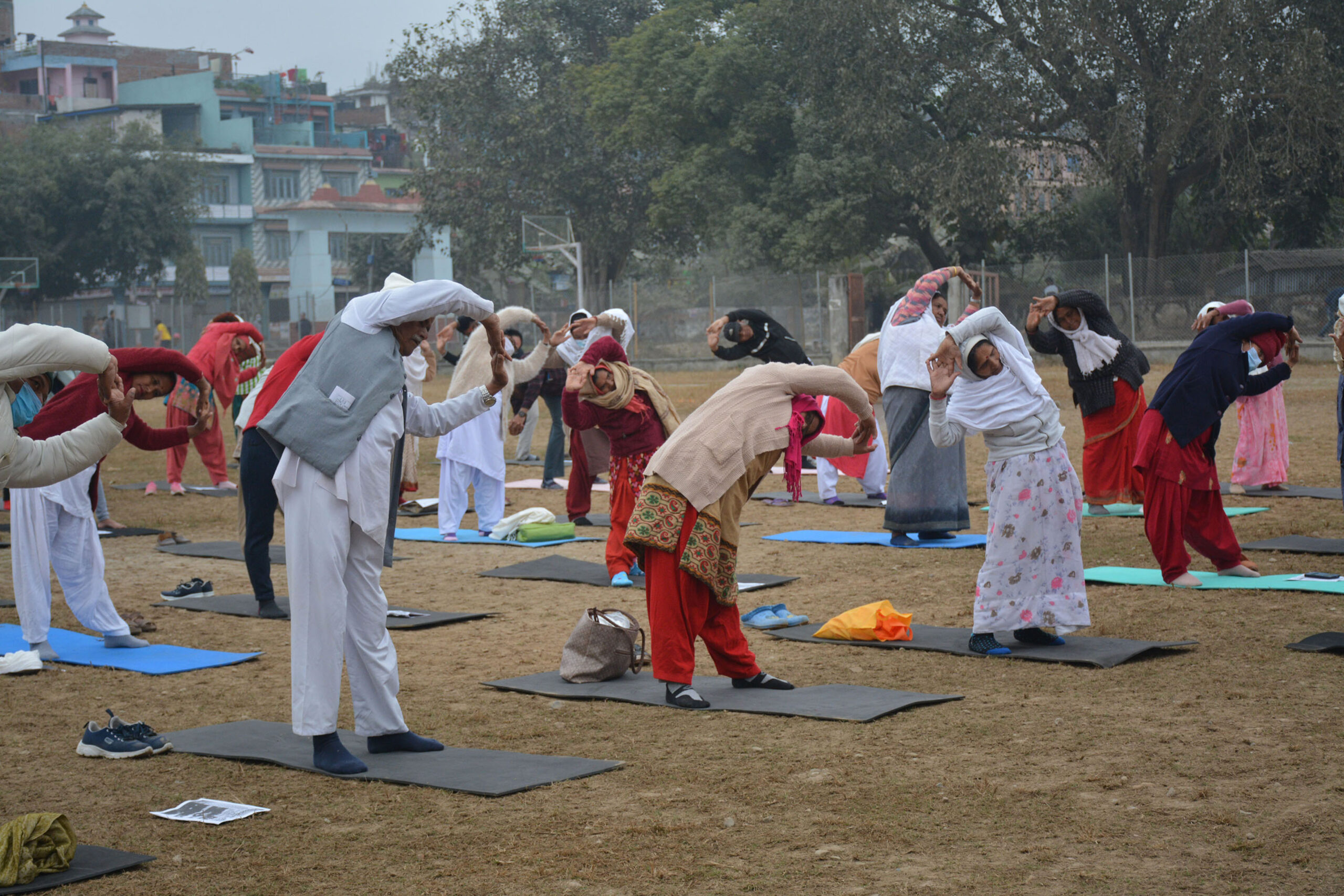 ‘योग गरौँ डटेर, कोभिड जान्छ हटेर’