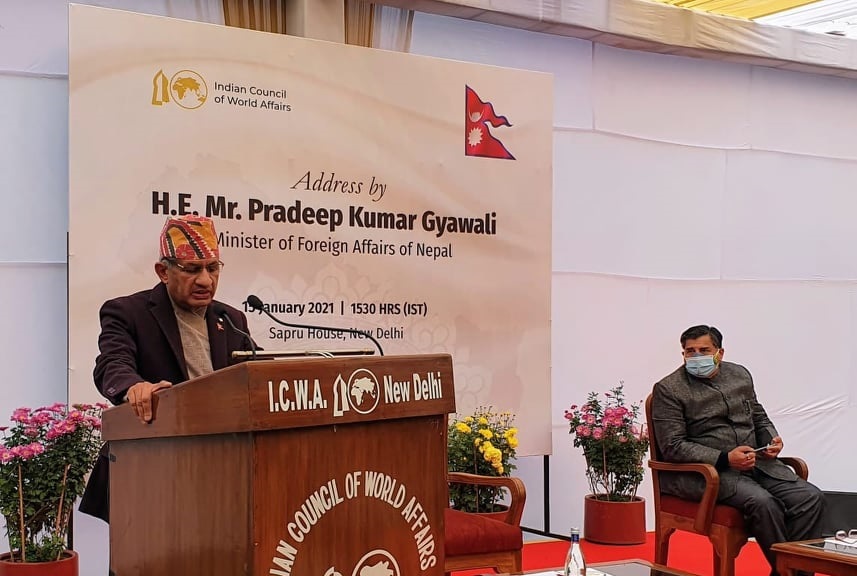 लिपुलेक, कालापानी र लिम्पियाधुराबारे दिल्लीमा केही बोलेनन् परराष्ट्रमन्त्री ज्ञवाली
