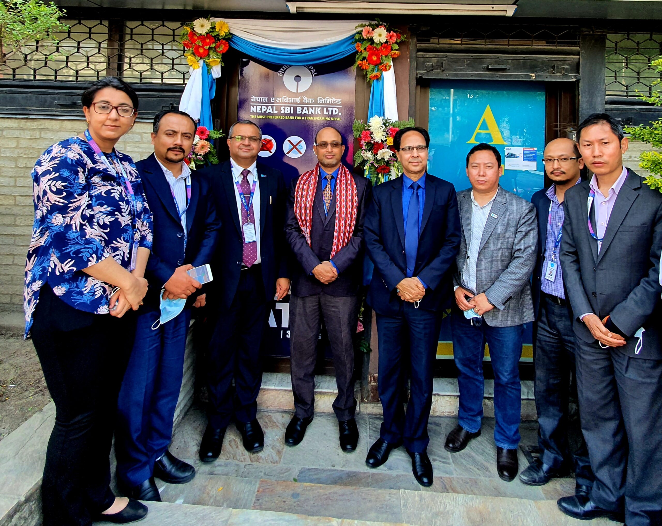 दरबारमार्गको अन्नपूर्ण एटिएम लाउन्जमा एसबिआई बैंकको एटिएम उद्घाटन