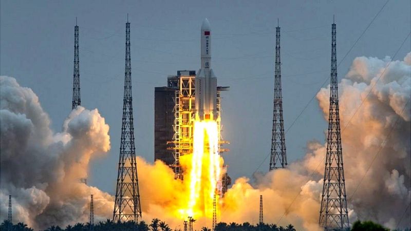 अन्तरीक्षमा फेल भएको चीनको रकेट हिन्द महासागरमा खस्यो