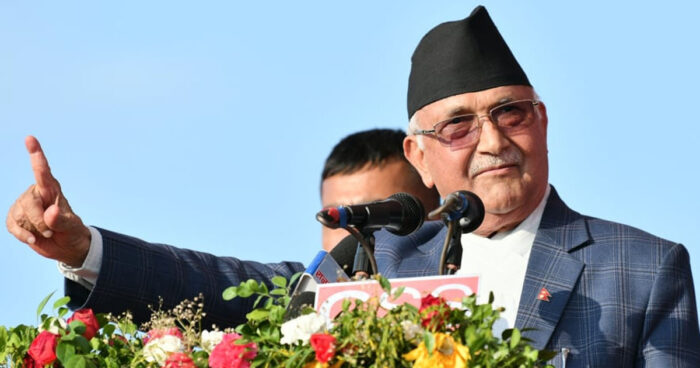 “ओली बा” को ब्राण्डिङ गर्दै एमाले, कार्यक्रममा ओलीको मात्र तस्वीर राख्नु पर्ने  सर्कुलर ?