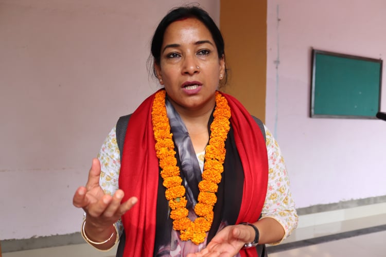 भरतपुरमा अहिले हामी झन् बलियो भएका छौँ, चुनाव हार्दैनौँ : रेणु दाहाल