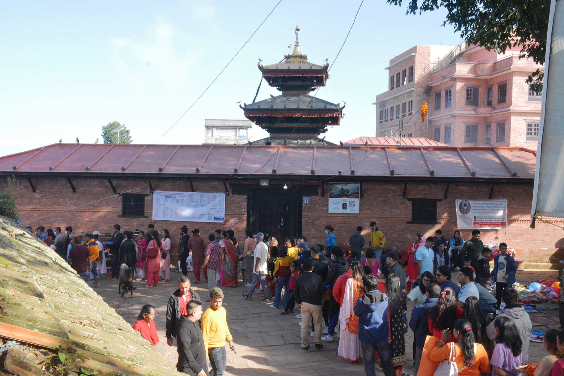 पलाञ्चोक भगवती मन्दिरमा दशर्नार्थीहरु