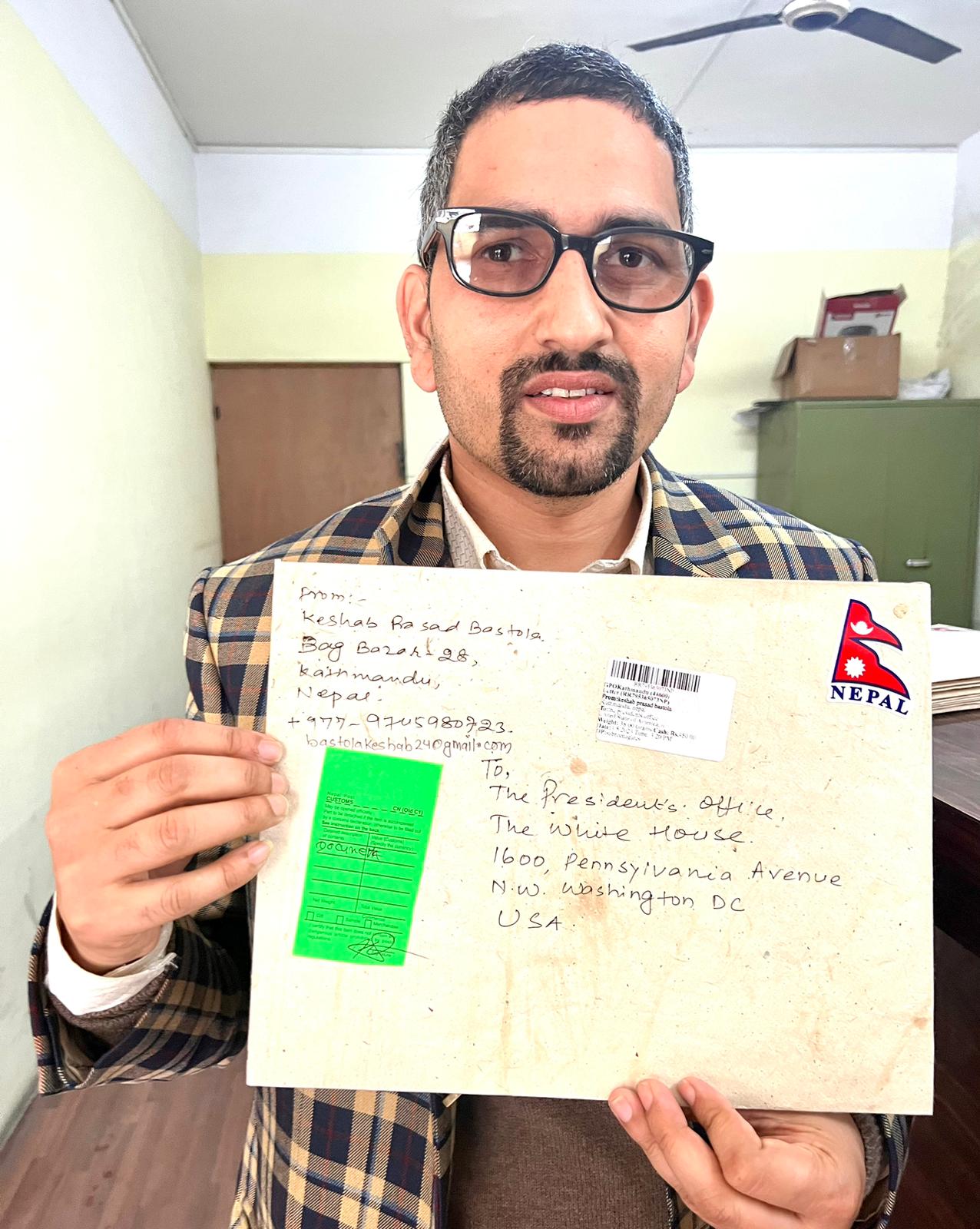 नेपाली युवा केशब बास्तोलाद्धारा रुस युक्रेन युद्ध रोक्न पत्राचार, प्रतिकृया र मानवताको प्रसार !