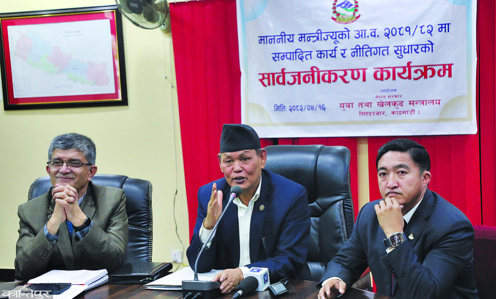 ओलम्पिक कमिटीमा विवाद चर्काउँदै खेलकुदमन्त्री चौधरी