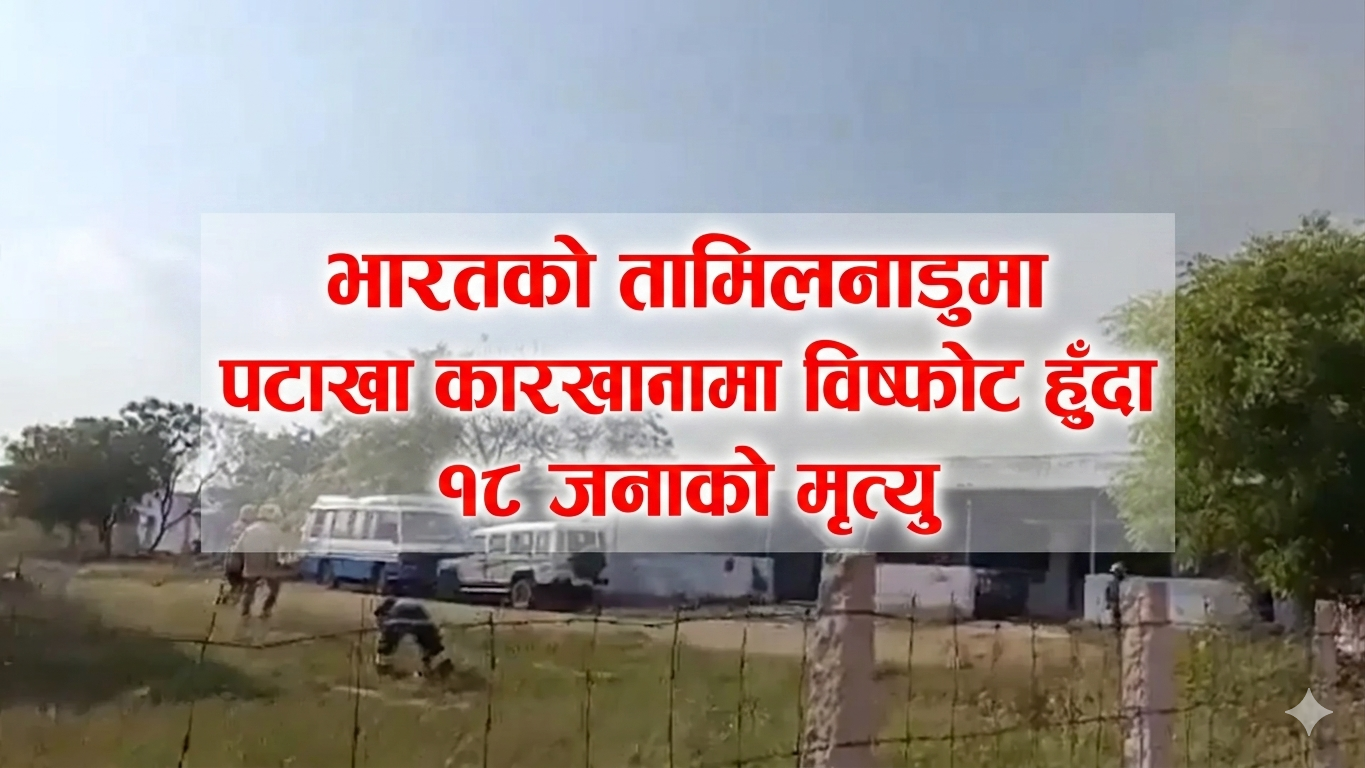 तमिलनाडुको पटाका कारखानामा भीषण विस्फोट: १८ जनाको मृत्यु