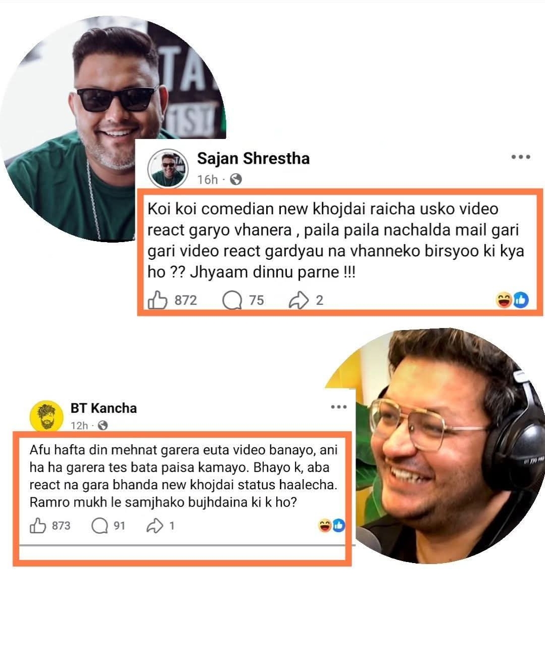 New khojdai…’ बाट सुरु, ‘React बाट पैसा’ सम्म : नेपाली कन्टेन्ट क्रिएटरबीच बहस तातियो