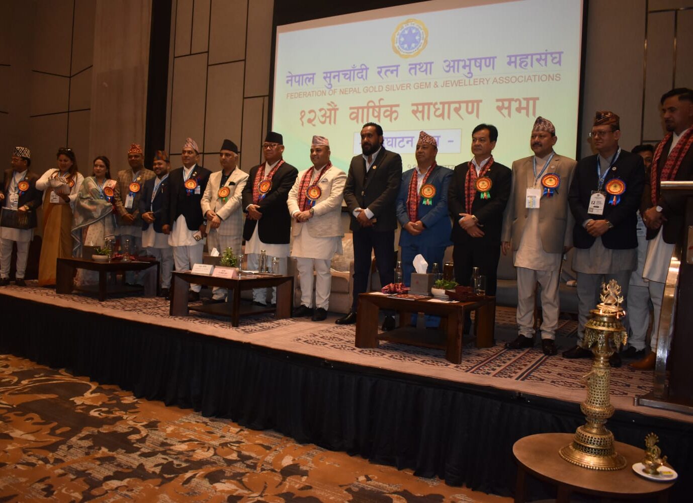 नेपाल सुनचाँदी महासंघको बाह्रौँ साधारण सभा सम्पन्न : मौलिक गहना प्रवर्द्धन र कालीगढको सम्मानमा जोड