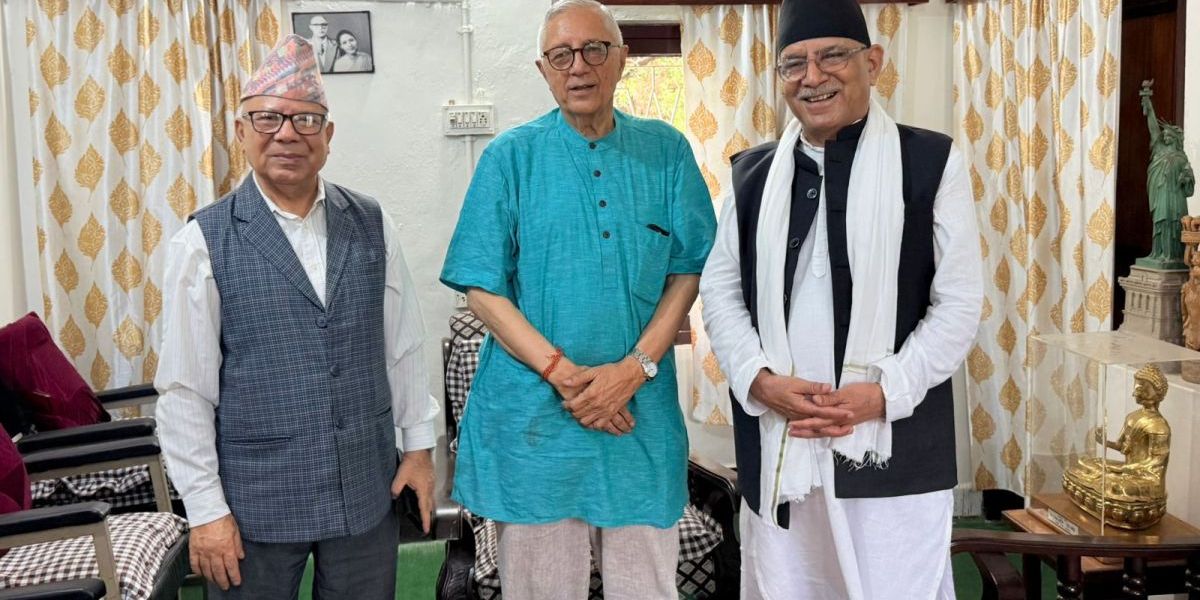 विराटनगरमा प्रचण्ड, माधव नेपाल र शेखर कोइरालाबीच भेटवार्ता