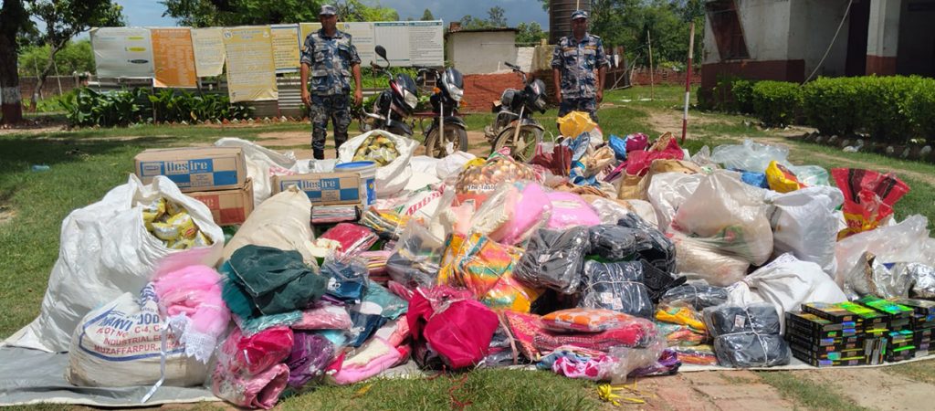 डण्डा सुरक्षा गुल्मको सक्रियता बढेसँगै एक करोड ७० लाखभन्दा बढीका सामान बरामद