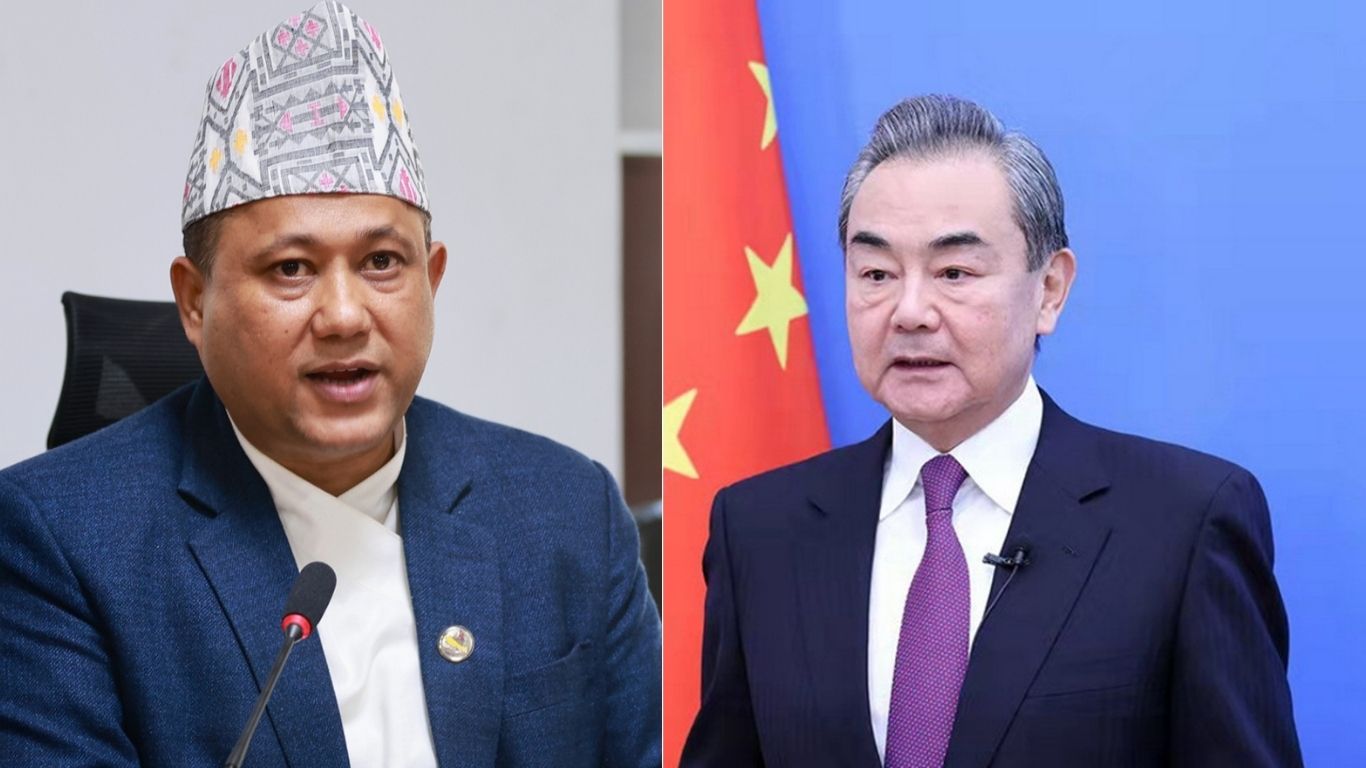 परराष्ट्रमन्त्री खनाल र चिनियाँ विदेशमन्त्री वाङबीच टेलिफोन वार्ता