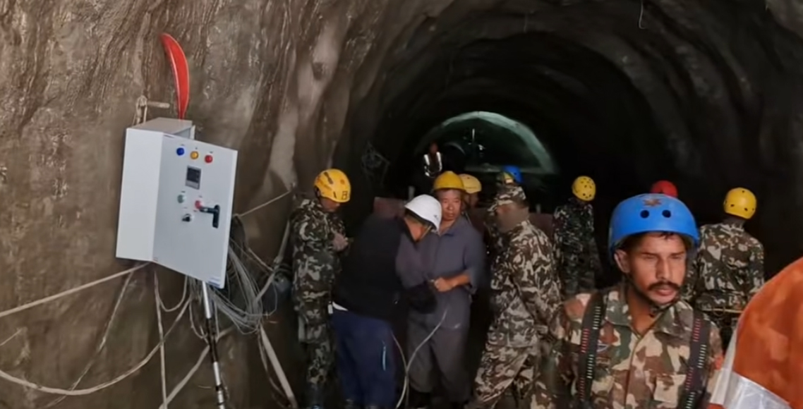 चिलिमे जलविद्युत् आयोजनामा उद्धार तीव्र: ६ जना फसिरहेको आशङ्का, नेपाली सेनाको अनुरोधमा कुलमान घिसिङ रसुवा प्रस्थान
